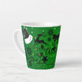 Prettig kerstfeest cadeau latte mok (Linkerhoek)