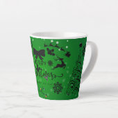 Prettig kerstfeest cadeau latte mok (Rechterhoek)