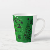 Prettig kerstfeest cadeau latte mok (Rechts)