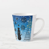 Prettig kerstfeest cadeau latte mok (Rechts)