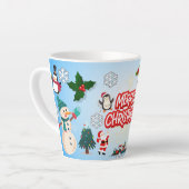Prettig kerstfeest cadeau latte mok (Linkerhoek)