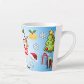 Prettig kerstfeest cadeau latte mok (Rechts)