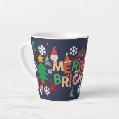 Prettig kerstfeest cadeau latte mok (Linkerhoek)