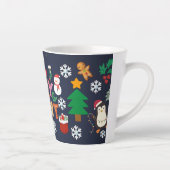 Prettig kerstfeest cadeau latte mok (Rechts)
