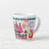 Prettig kerstfeest cadeau latte mok (Rechterhoek)