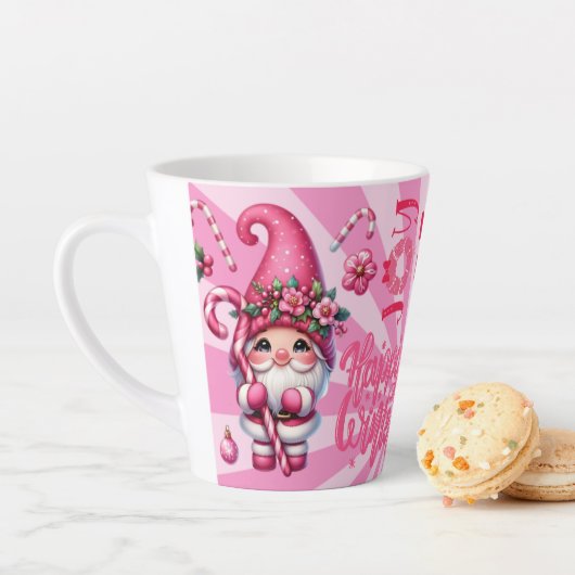 Prettig kerstfeest cadeau latte mok (In situ)