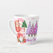 Prettig kerstfeest cadeau latte mok (Linkerhoek)