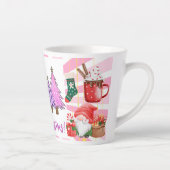 Prettig kerstfeest cadeau latte mok (Rechts)