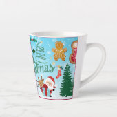 Prettig kerstfeest cadeau latte mok (Rechts)
