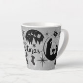 Prettig kerstfeest cadeau latte mok (Rechterhoek)
