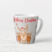 Prettig kerstfeest cadeau latte mok (Rechterhoek)