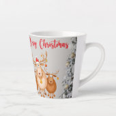 Prettig kerstfeest cadeau latte mok (Rechts)