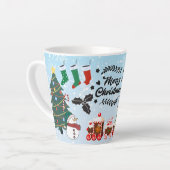 Prettig kerstfeest cadeau latte mok (Linkerhoek)