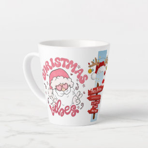 Prettig kerstfeest cadeau latte mok