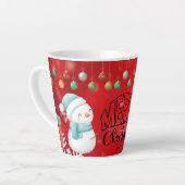 Prettig kerstfeest cadeau latte mok (Linkerhoek)