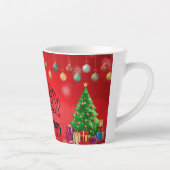 Prettig kerstfeest cadeau latte mok (Rechts)