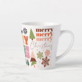 Prettig kerstfeest cadeau latte mok (Rechts)