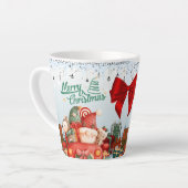 Prettig kerstfeest cadeau latte mok (Linkerhoek)