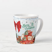 Prettig kerstfeest cadeau latte mok (Rechterhoek)