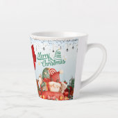 Prettig kerstfeest cadeau latte mok (Rechts)