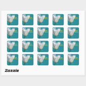 Prettig kerstfeest cadeau verpakking labels. vierkante sticker (Vel)