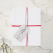 Prettig kerstfeest cadeaulabel (Met Touw)