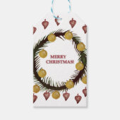 Prettig kerstfeest cadeaulabel (Voorkant)