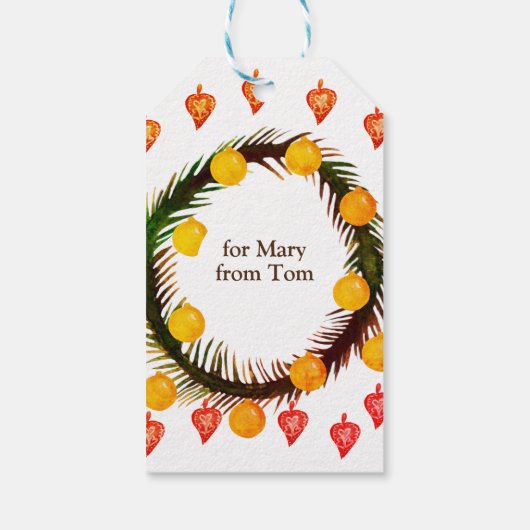 Prettig kerstfeest cadeaulabel (Achterkant)