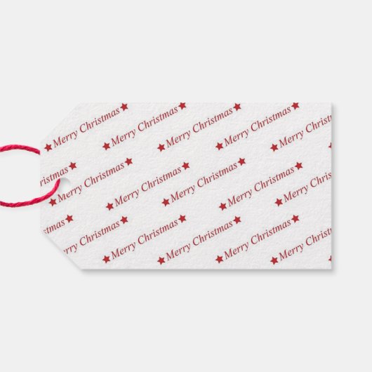 Prettig kerstfeest cadeaulabel (Achterkant Horizontaal)