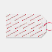 Prettig kerstfeest cadeaulabel (Voorkant (Horizontaal))