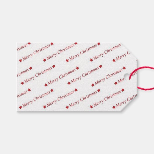 Prettig kerstfeest cadeaulabel (Voorkant (Horizontaal))