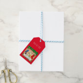 Prettig kerstfeest  cadeaulabel (Met Touw)