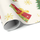 Prettig Kerstfeest Cadeaupapier (Rol Hoek)