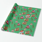 Prettig kerstfeest cadeaupapier (Uitgerold)