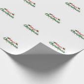 Prettig kerstfeest cadeaupapier (Hoek)