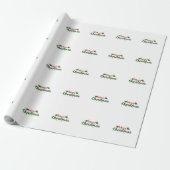 Prettig kerstfeest cadeaupapier (Uitgerold)