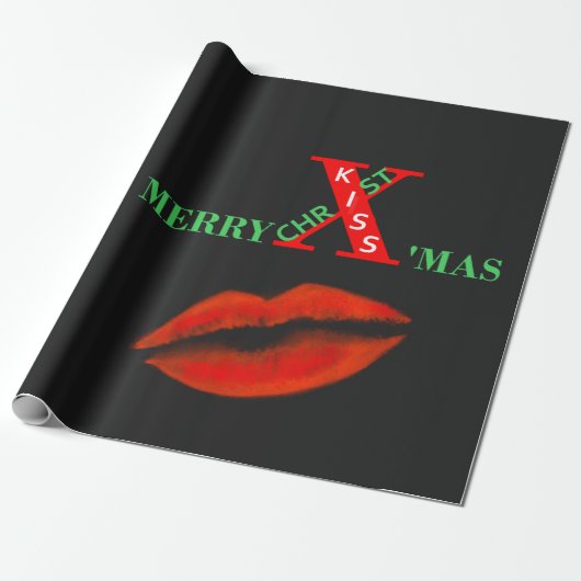 Prettig kerstfeest cadeaupapier (Uitgerold)