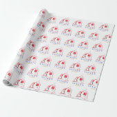 Prettig Kerstfeest Cadeaupapier (Uitgerold)