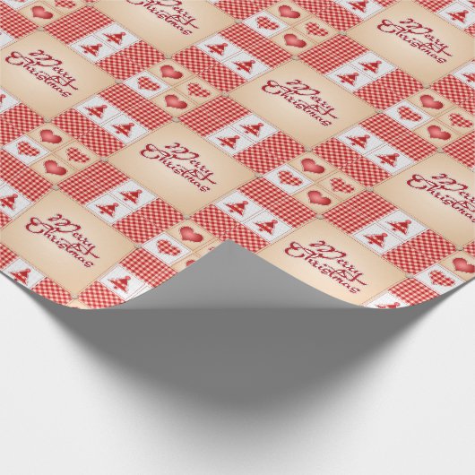 Prettig kerstfeest cadeaupapier (Hoek)