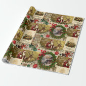 Prettig Kerstfeest Cadeaupapier (Uitgerold)