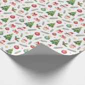 Prettig kerstfeest cadeaupapier (Hoek)