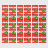 Prettig Kerstfeest Cadeaupapier (Vlak)