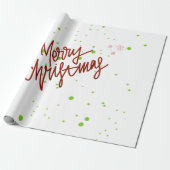 Prettig kerstfeest cadeaupapier (Uitgerold)