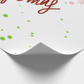 Prettig kerstfeest cadeaupapier (Hoek)
