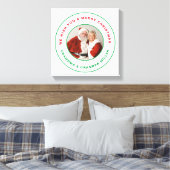 Prettig Kerstfeest Canvas Afdruk (Insitu (Slaapkamer))