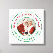 Prettig Kerstfeest Canvas Afdruk (Voorkant)