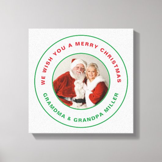Prettig Kerstfeest Canvas Afdruk (Voorkant)