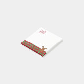 Prettig Kerstfeest,Cartoon Rendier-Personalisatie Post-it® Notes (Schuin)