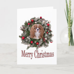 Prettig kerstfeest Cavalier King Card Feestdagen Kaart