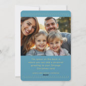 Prettig kerstfeest Chicago Foto Platte Kerstkaart (Achterkant)